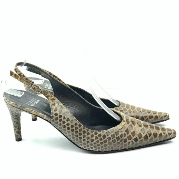 Stuart Weitzman heels 8.5 alligator print leather - Picture 12 of 12